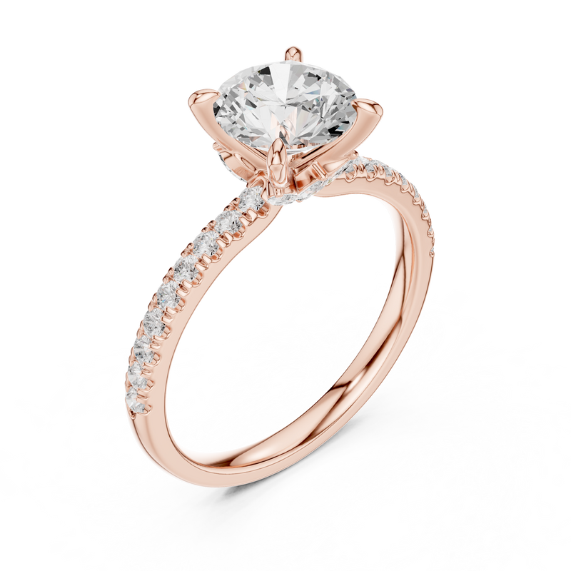 Ladies Ring DDLR-1016@7 - Rose Gold - Image