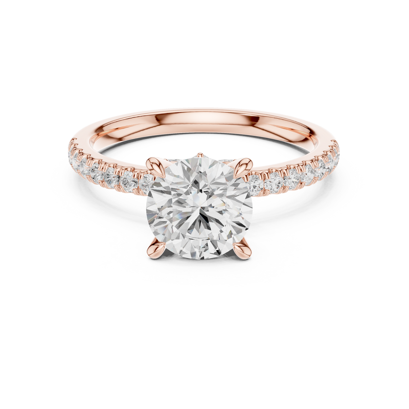 Ladies Ring DDLR-1016@7 - Rose Gold - Image