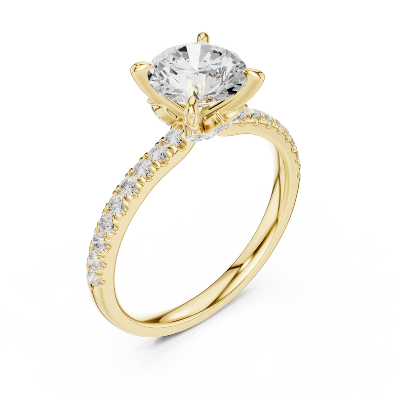 Ladies Ring DDLR-1016@7 - Yellow Gold - Image