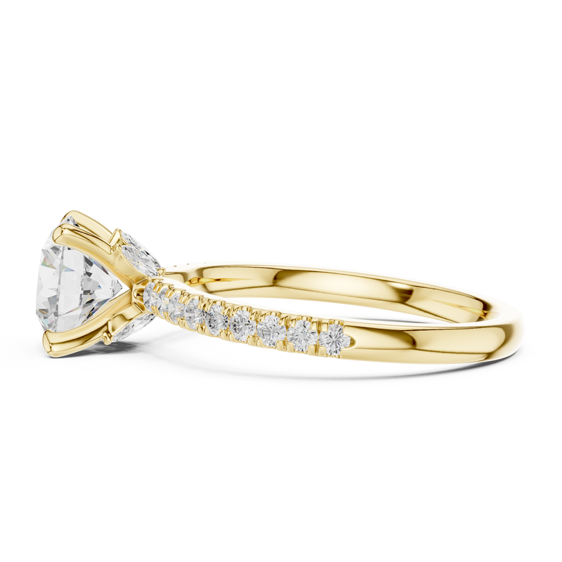 Ladies Ring DDLR-1016@7 - Yellow Gold - Image