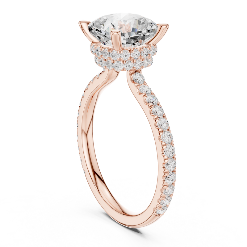 Ladies Ring DDLR-1017@7 - Rose Gold - Image