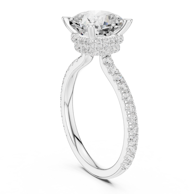 Ladies Ring DDLR-1017@7 - White Gold - Image