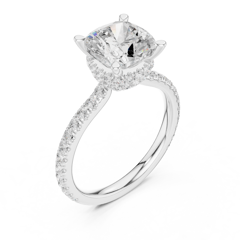 Ladies Ring DDLR-1017@7 - White Gold - Image