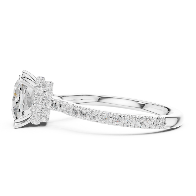 Ladies Ring DDLR-1017@7 - White Gold - Image