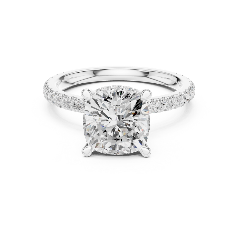 Ladies Ring DDLR-1017@7 - White Gold - Image