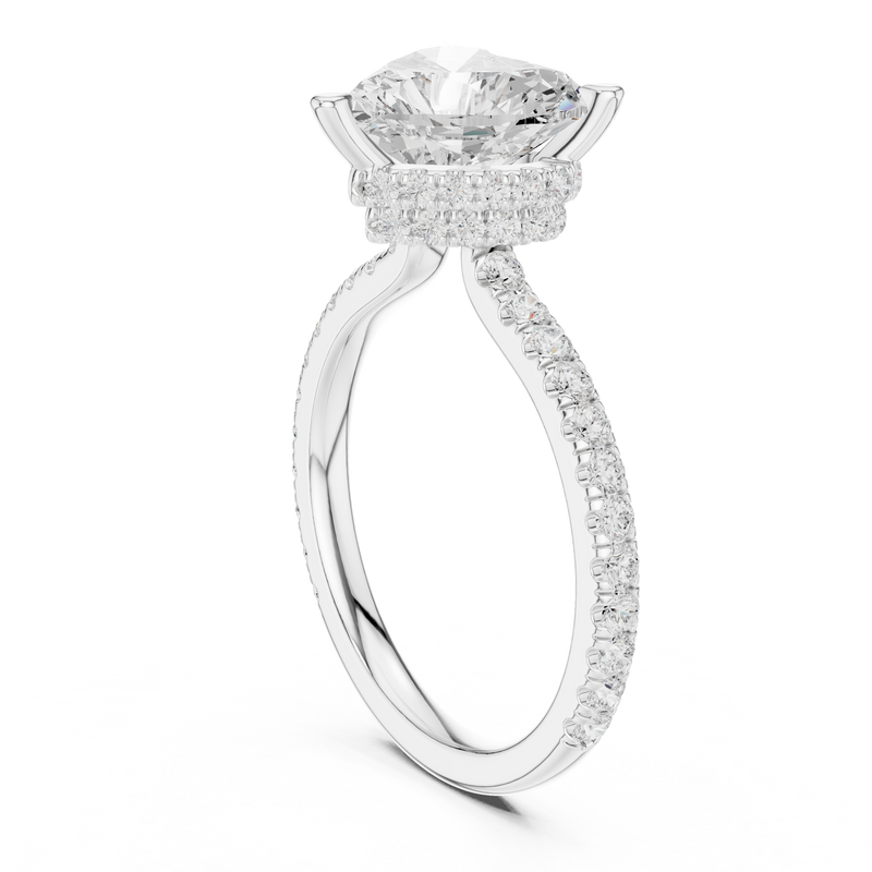 Ladies Ring DDLR-1018@7 - White Gold - Image