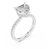 Ladies Ring DDLR-1018@7 - White Gold - Image