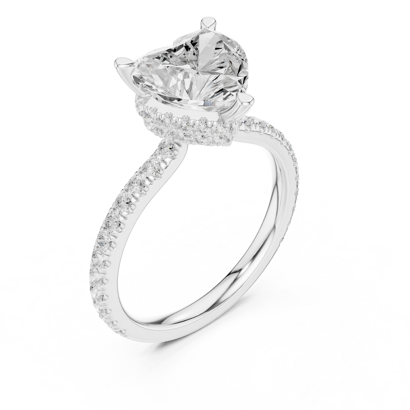 Ladies Ring DDLR-1018@7 - White Gold - Image