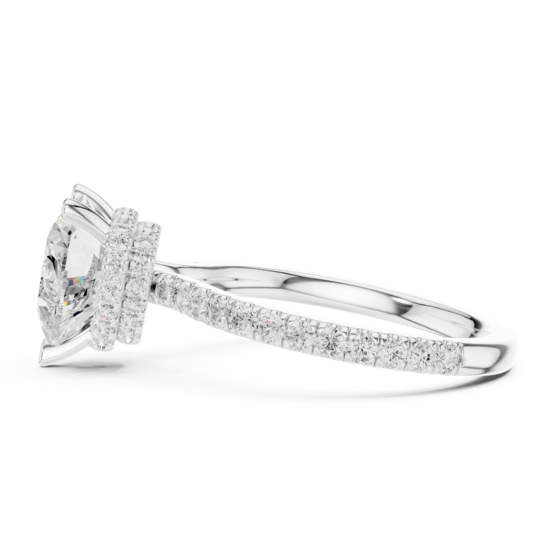 Ladies Ring DDLR-1018@7 - White Gold - Image