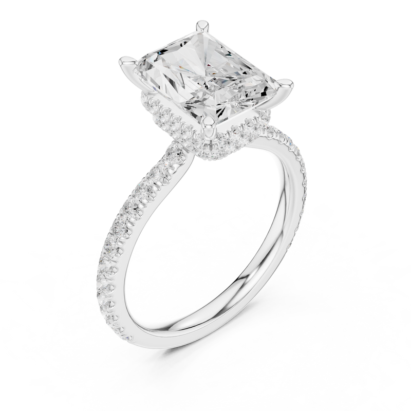 Ladies Ring DDLR-1019@7 - White Gold - Image