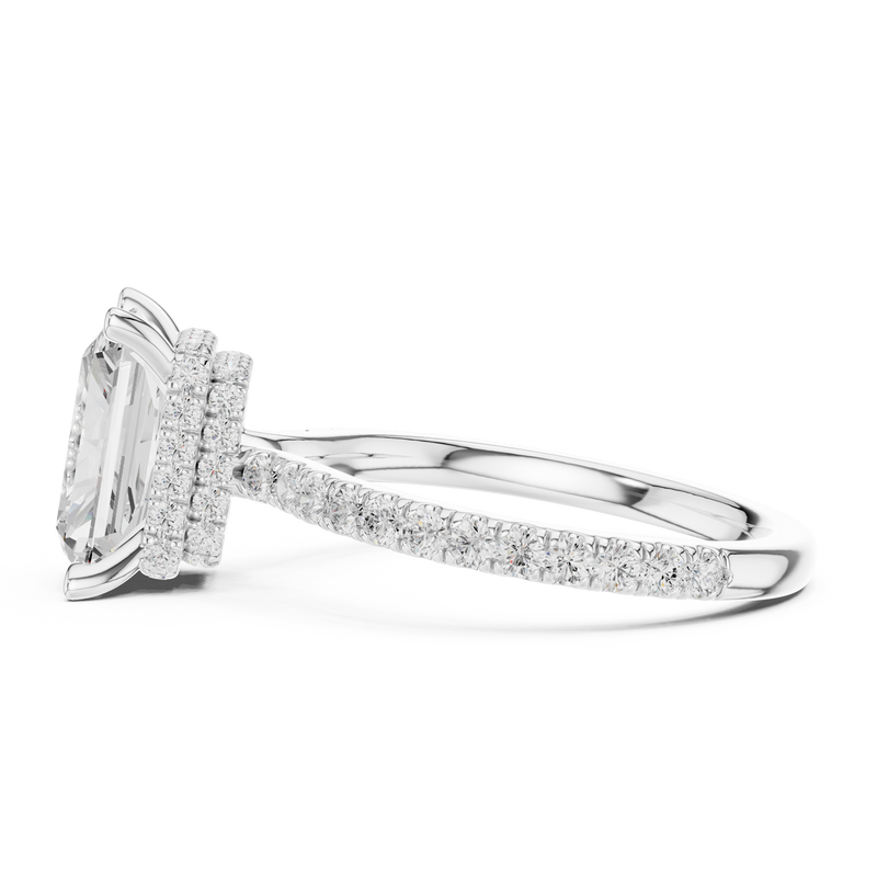 Ladies Ring DDLR-1019@7 - White Gold - Image