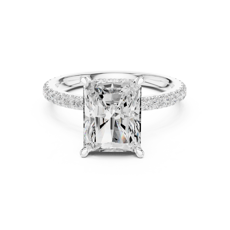 Ladies Ring DDLR-1019@7 - White Gold - Image