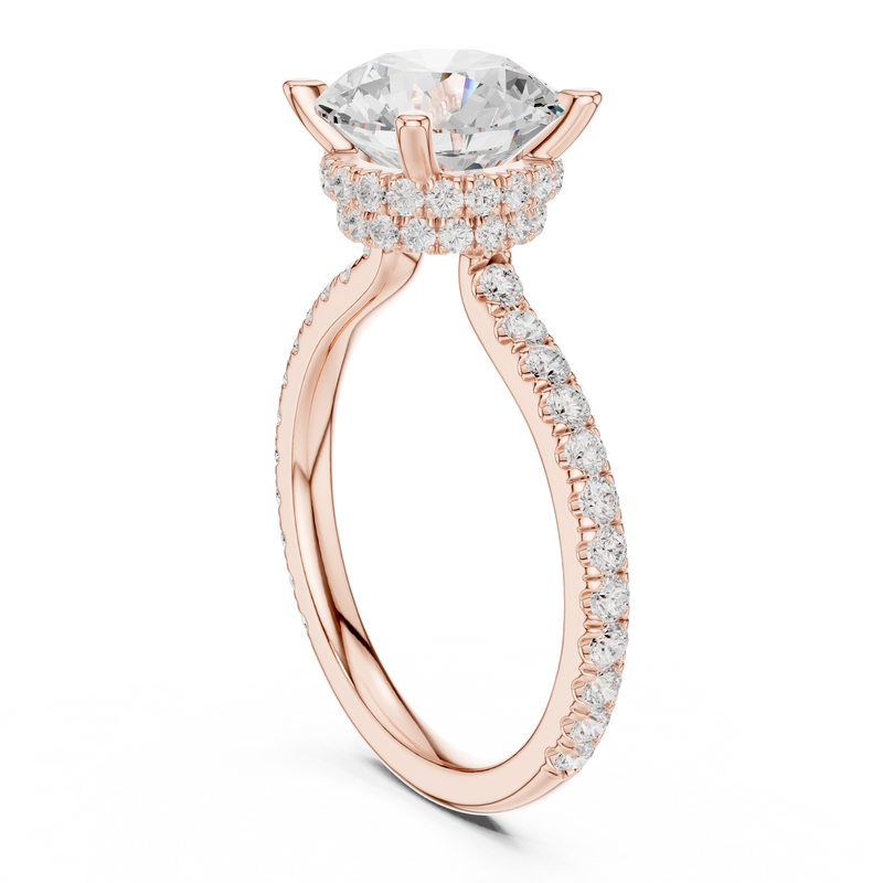 Ladies Ring DDLR-1020@7 - Rose Gold - Image