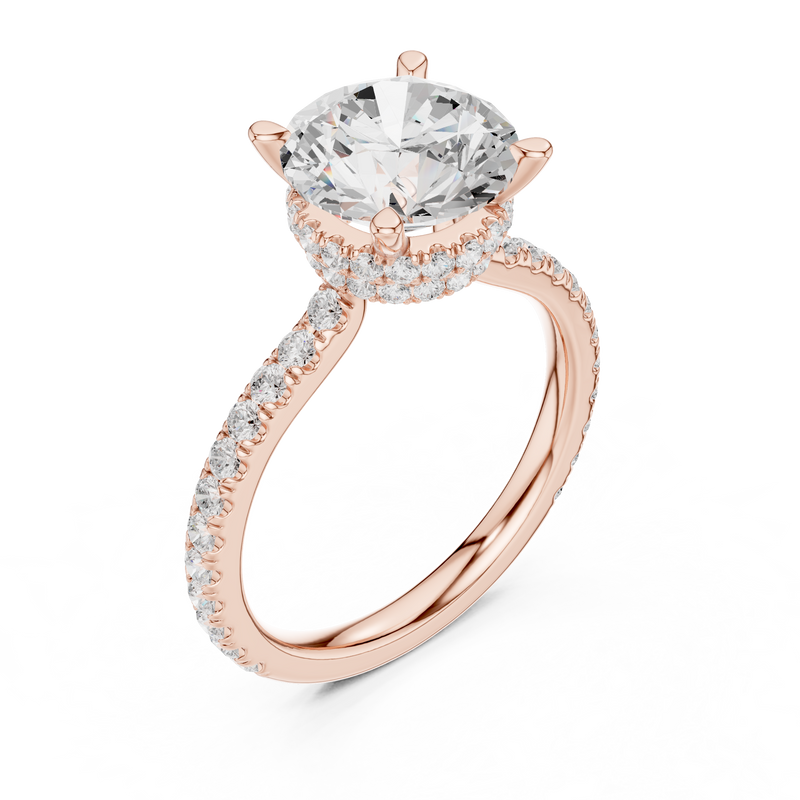 Ladies Ring DDLR-1020@7 - Rose Gold - Image