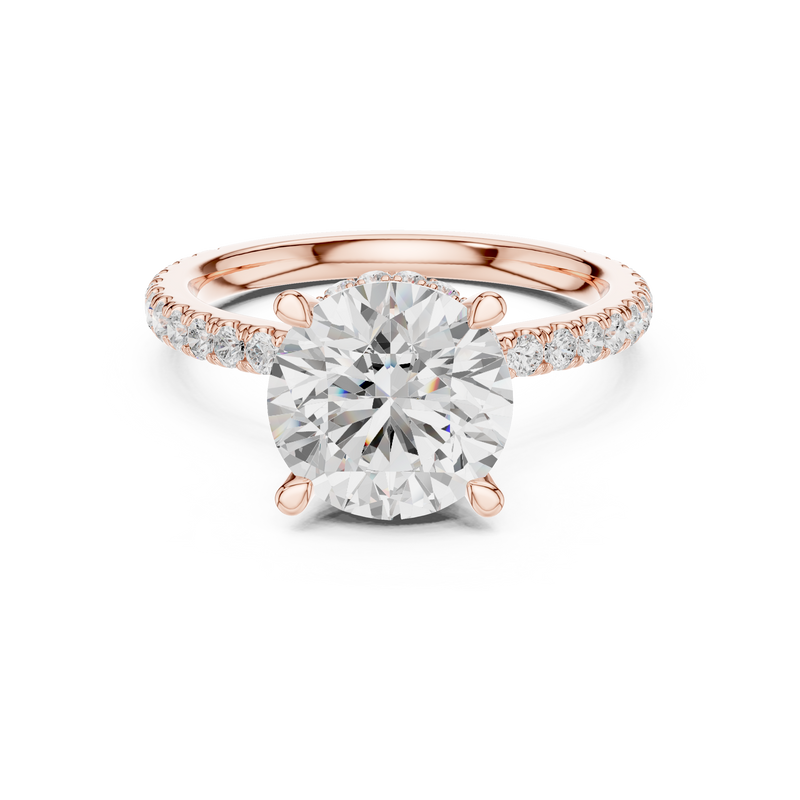 Ladies Ring DDLR-1020@7 - Rose Gold - Image