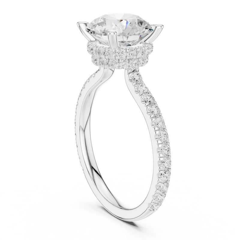 Ladies Ring DDLR-1020@7 - White Gold - Image