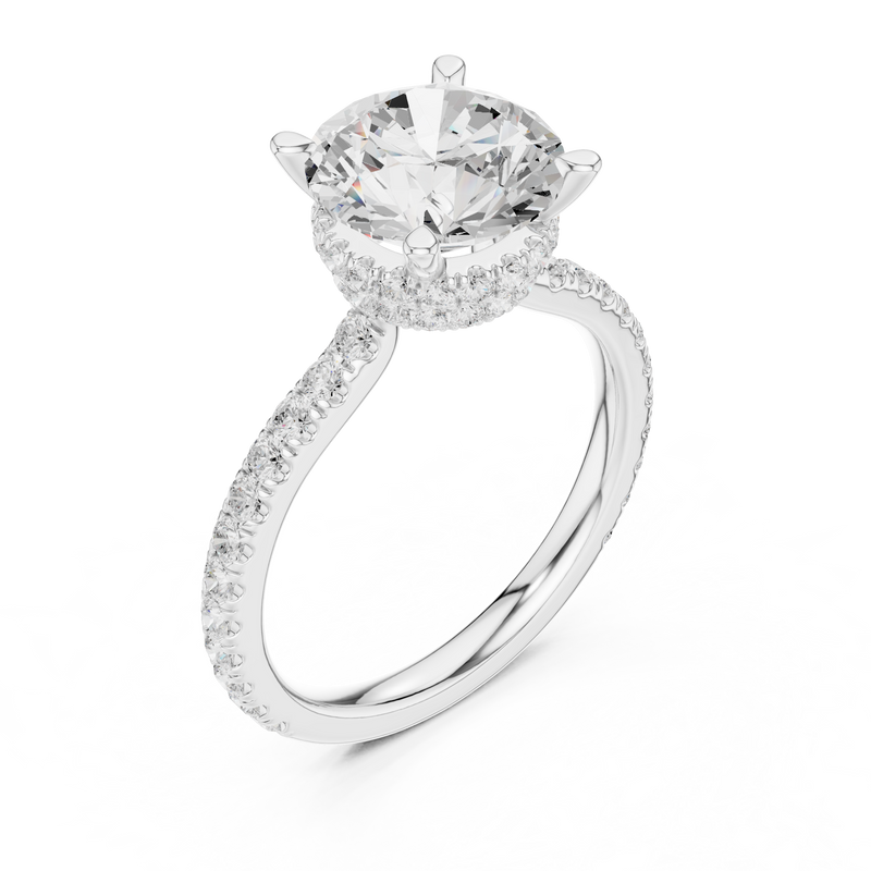 Ladies Ring DDLR-1020@7 - White Gold - Image