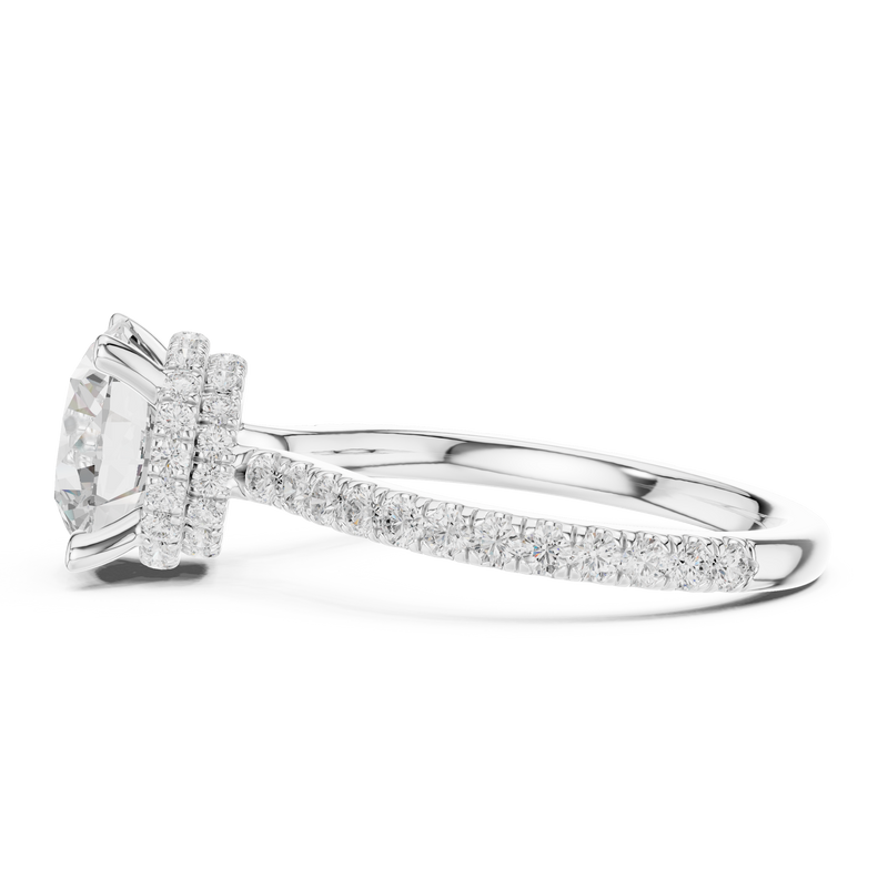 Ladies Ring DDLR-1020@7 - White Gold - Image