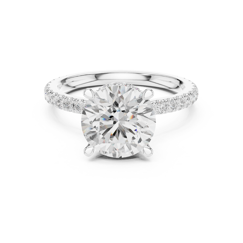 Ladies Ring DDLR-1020@7 - White Gold - Image