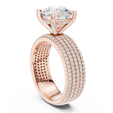 Ladies Ring DDLR-1021@7 - Rose Gold - Image
