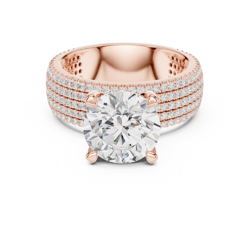 Ladies Ring DDLR-1021@7 - Rose Gold - Image