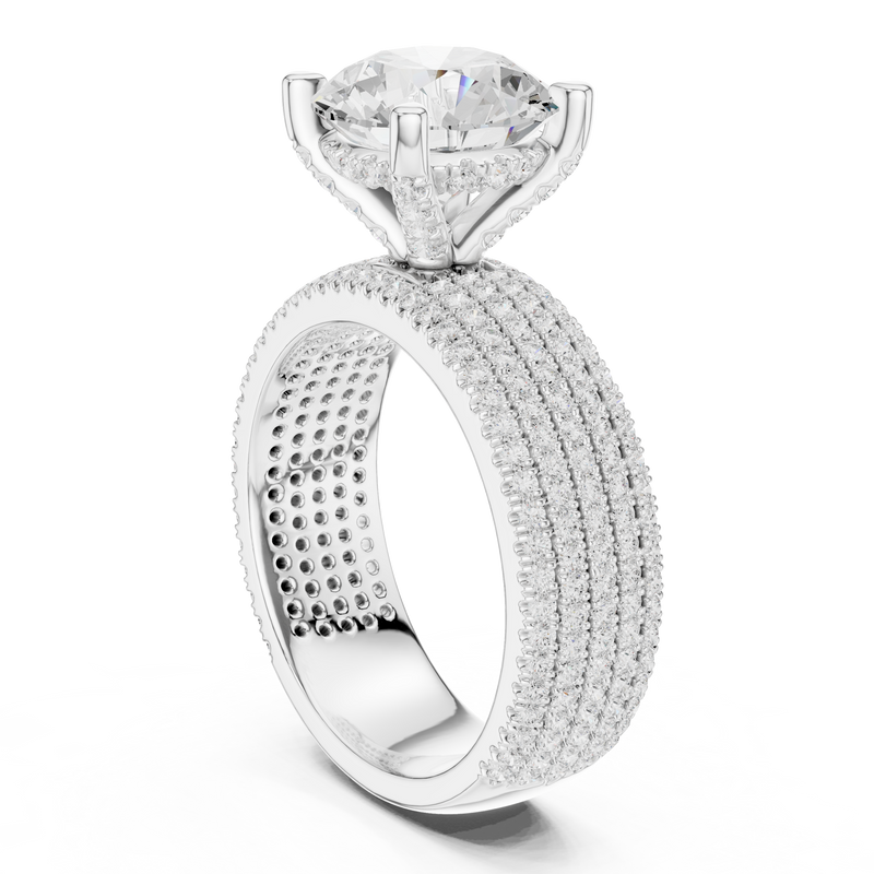 Ladies Ring DDLR-1021@7 - White Gold - Image
