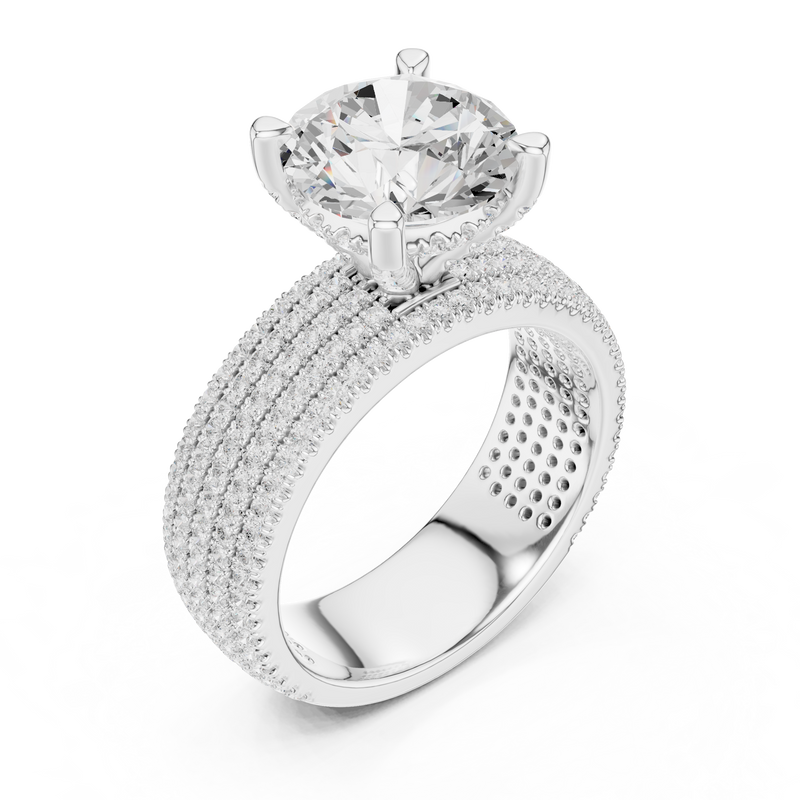 Ladies Ring DDLR-1021@7 - White Gold - Image