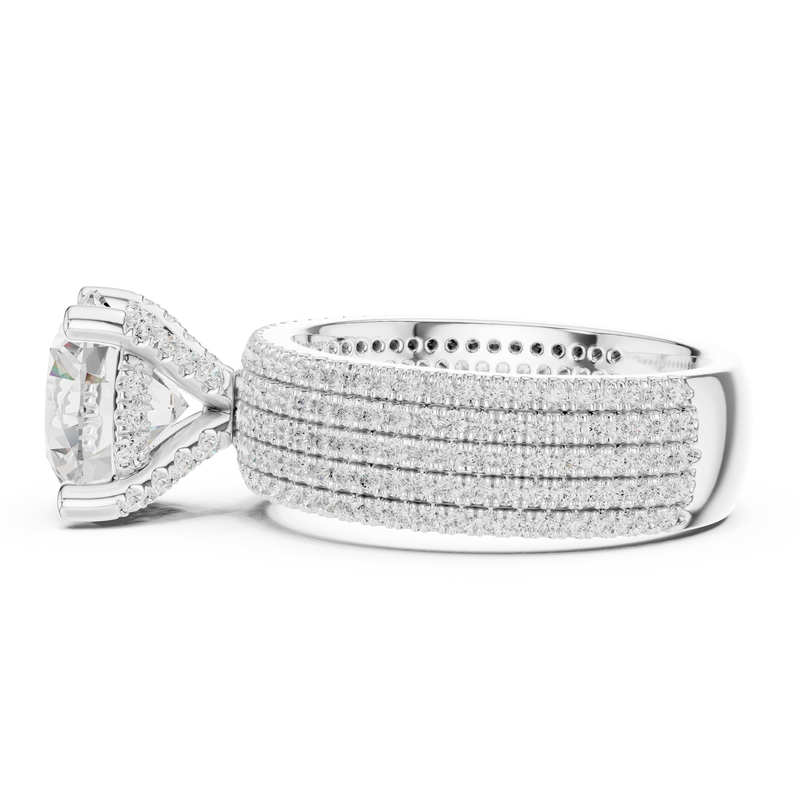 Ladies Ring DDLR-1021@7 - White Gold - Image