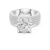 Ladies Ring DDLR-1021@7 - White Gold - Image