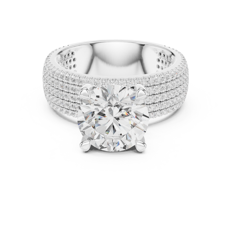 Ladies Ring DDLR-1021@7 - White Gold - Image