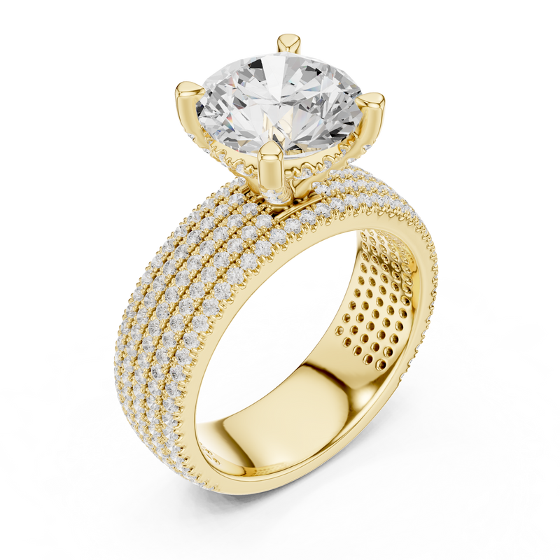 Ladies Ring DDLR-1021@7 - Yellow Gold - Image
