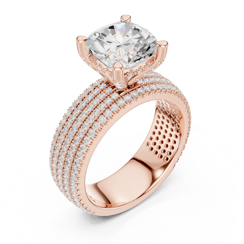 Ladies Ring DDLR-1022@7 - Rose Gold - Image