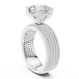 Ladies Ring DDLR-1022@7 - White Gold - Image