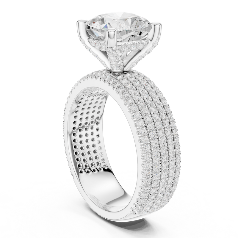 Ladies Ring DDLR-1022@7 - White Gold - Image