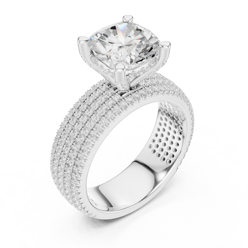 Ladies Ring DDLR-1022@7 - White Gold - Image