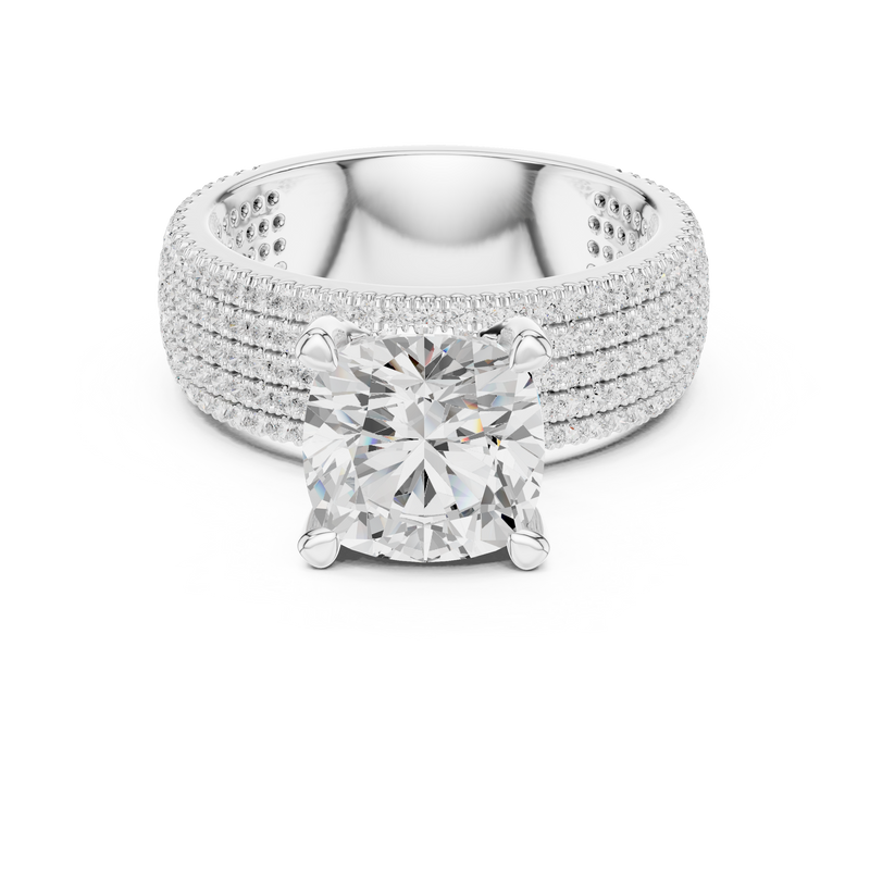 Ladies Ring DDLR-1022@7 - White Gold - Image