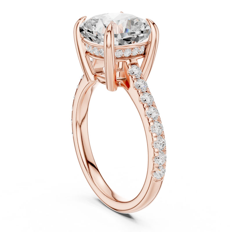 Ladies Ring DDLR-1023@7 - Rose Gold - Image