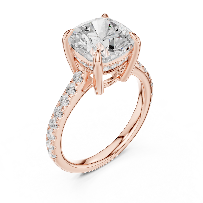 Ladies Ring DDLR-1023@7 - Rose Gold - Image