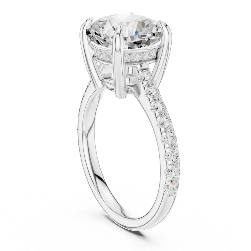Ladies Ring DDLR-1023@7 - White Gold - Image