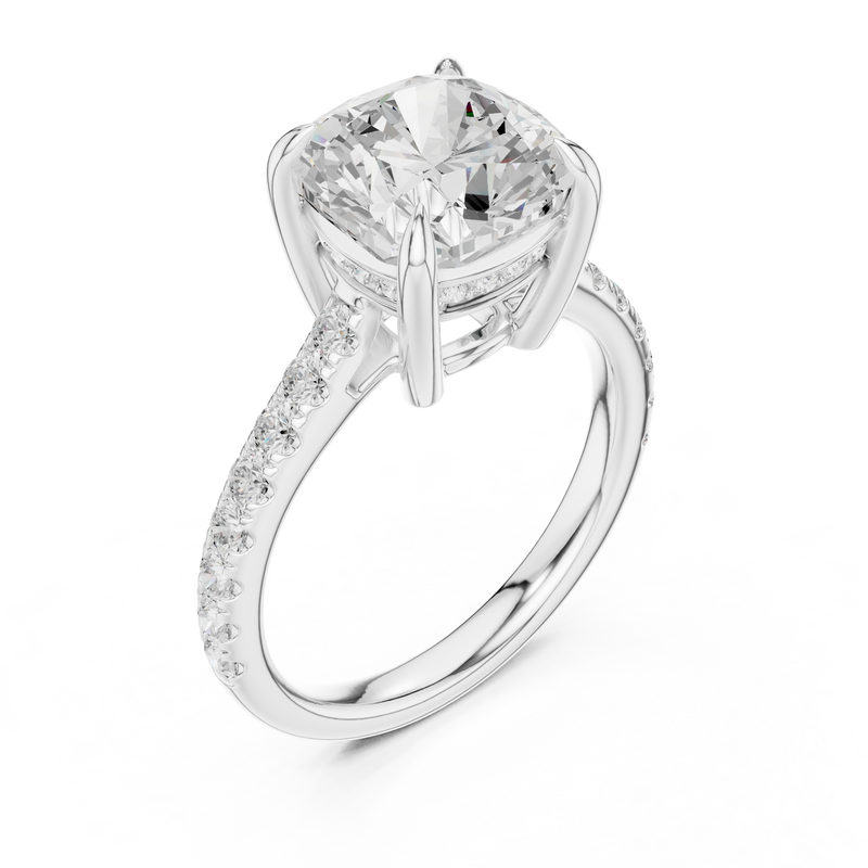 Ladies Ring DDLR-1023@7 - White Gold - Image