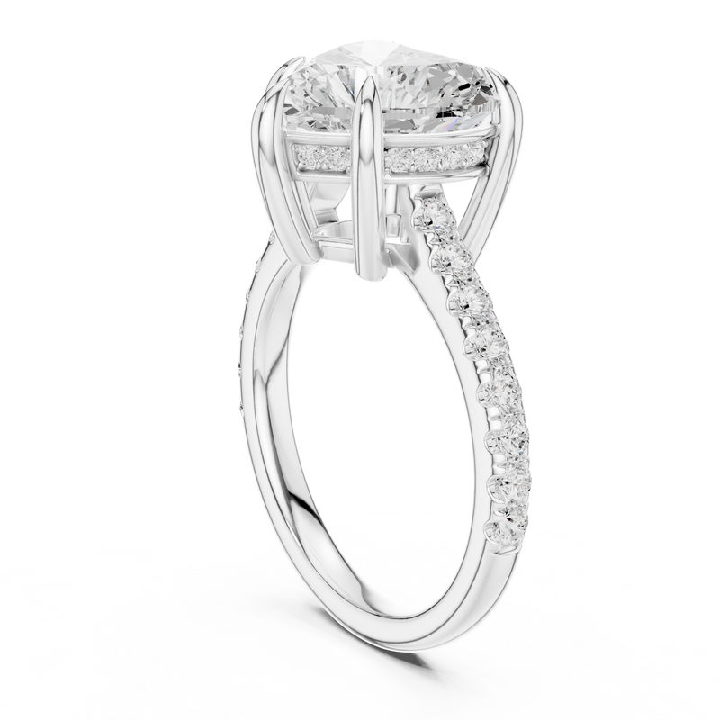 Ladies Ring DDLR-1025@7 - White Gold - Image