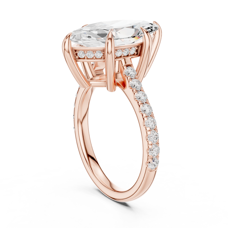 Ladies Ring DDLR-1026@7 - Rose Gold - Image