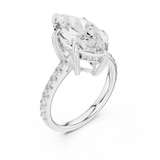 Ladies Ring DDLR-1026@7 - White Gold - Image
