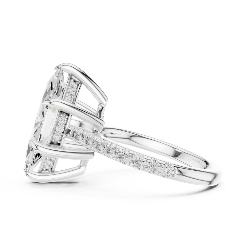 Ladies Ring DDLR-1026@7 - White Gold - Image