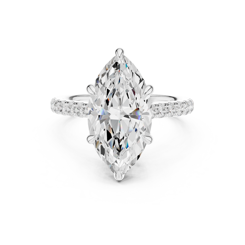 Ladies Ring DDLR-1026@7 - White Gold - Image