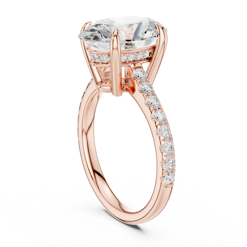 Ladies Ring DDLR-1027@7 - Rose Gold - Image