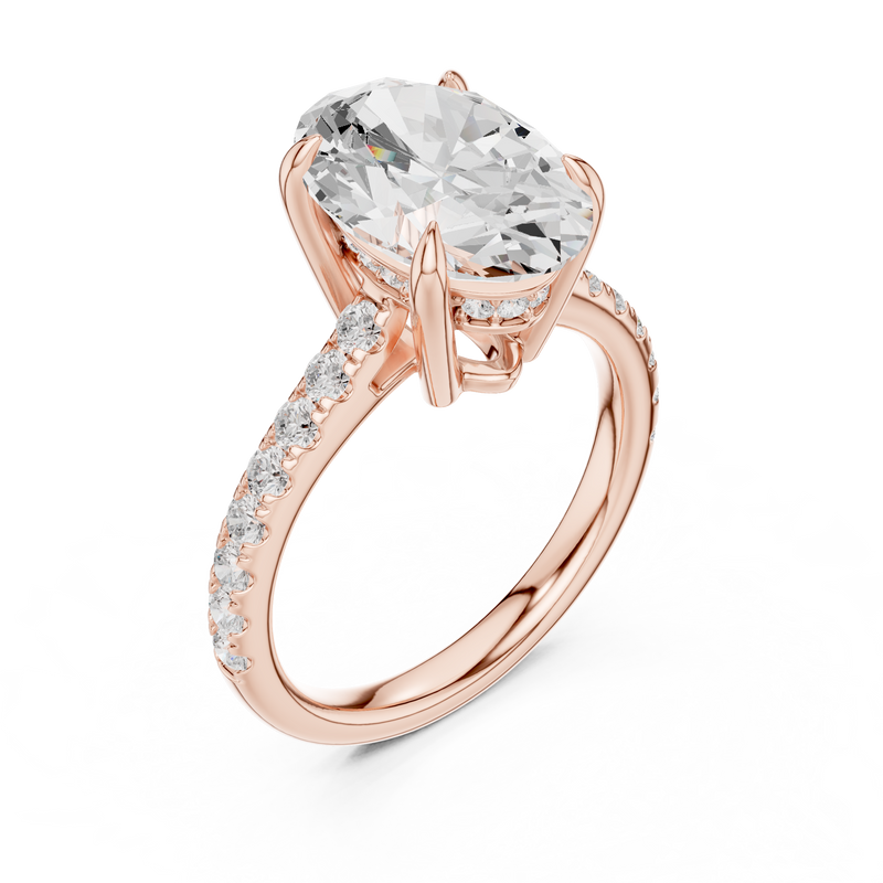 Ladies Ring DDLR-1027@7 - Rose Gold - Image