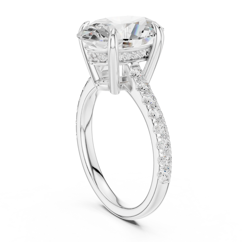 Ladies Ring DDLR-1027@7 - White Gold - Image