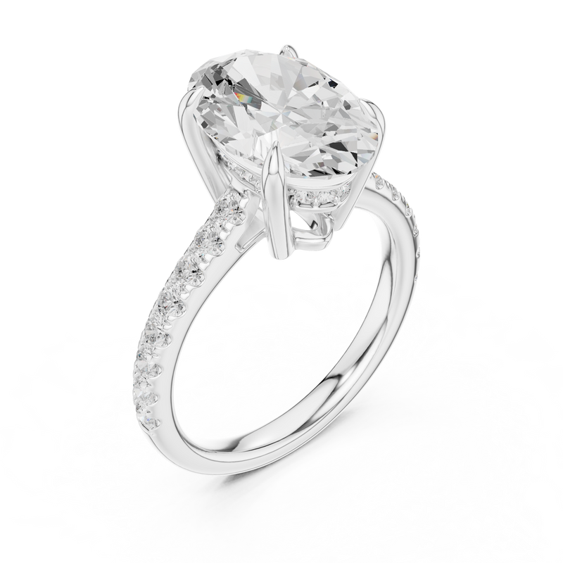 Ladies Ring DDLR-1027@7 - White Gold - Image