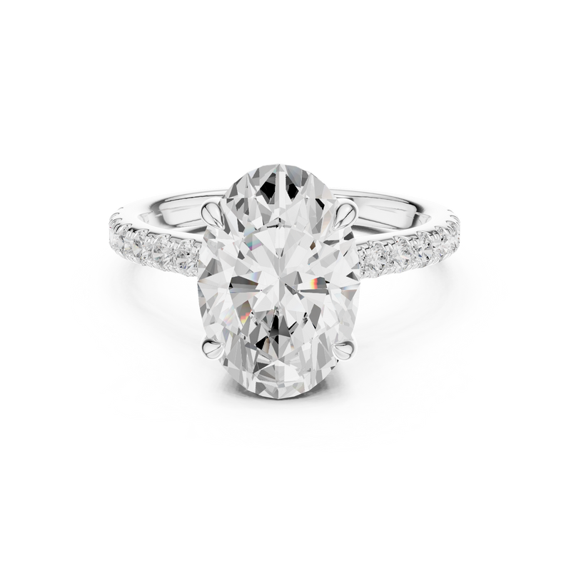 Ladies Ring DDLR-1027@7 - White Gold - Image
